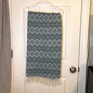 West Elm Teal Throw Blanket